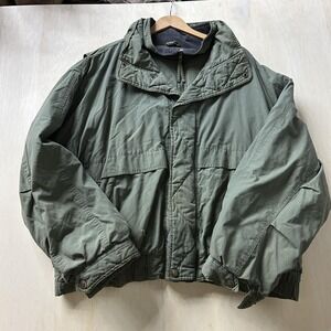 Northwest Territory Jacket Mens XL Green Canvas Hooded Insulated Bomber Outdoor